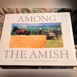 Hardcover Among The Amish by Keith Bowen